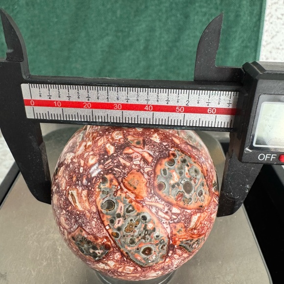 Leopard Skin Jasper Sphere - Picture 3 of 5